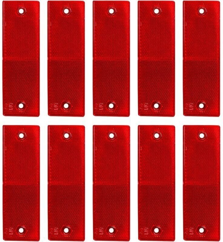 ZVD - Réfléchissant Plaque D'Avertissement, Catadioptres de Sécurité, Catadioptre Remorque, Réflecteurs Camion, pour Cam...