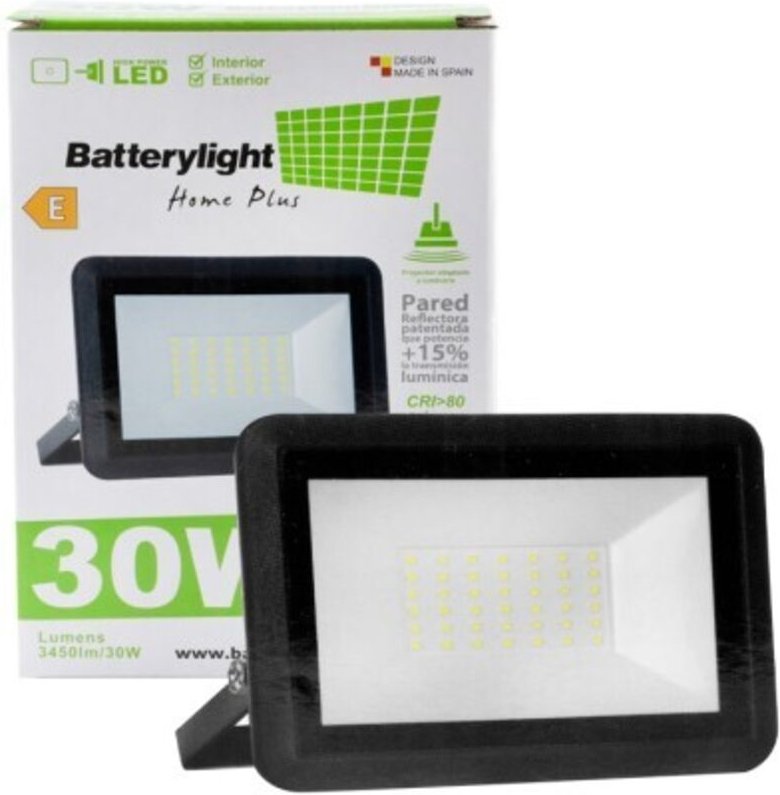 Extraflacher LED-Strahler - 30W 2650Lm, BATTERIELICHT