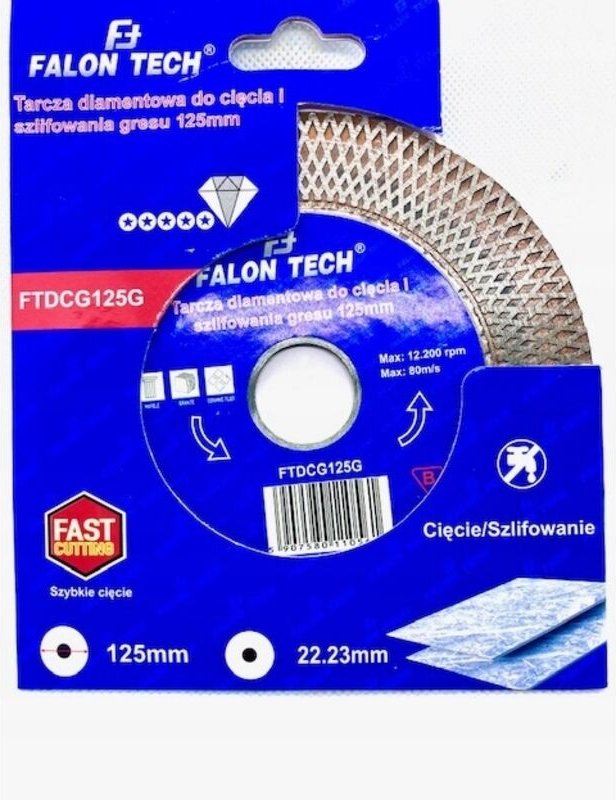 Diamantblatt zum Schneiden und Schleifen von Keramikfliesen und glasierten Fliesen 125mm