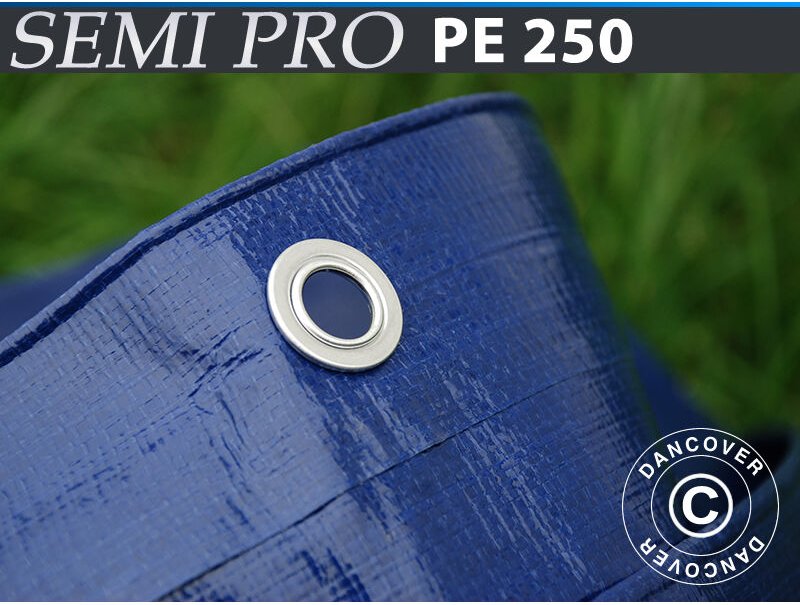 Plane Abdeckplane 6x10m, pe 250g/m², Blau