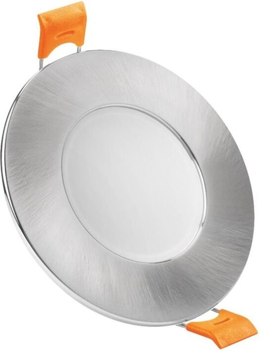 Fester LED-Einbauring (7W 3CCT 840lm) IP65 Ø9x4,1cm Nickelfarbe