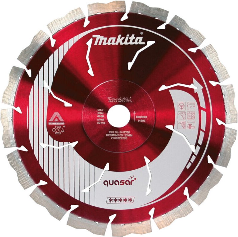 Diamantscheibe 230x22,23 quasar - Makita