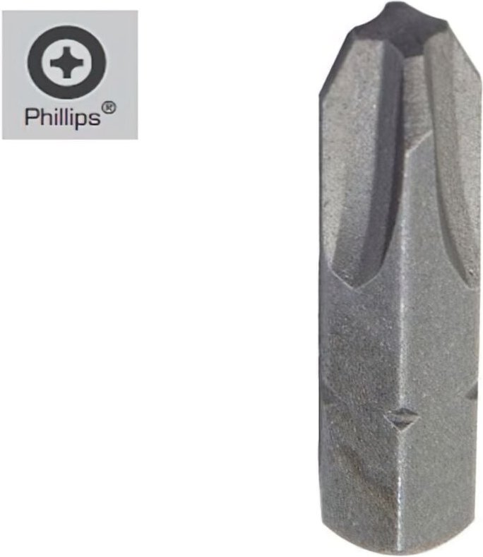 Kreuzschlitzschraubendreher Nr. 2 (50 Stück) Chrom-Vanadium-S2-Stahl