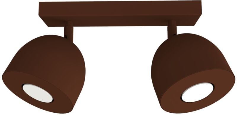 Campanella plafoniera X2 monocolore opaco