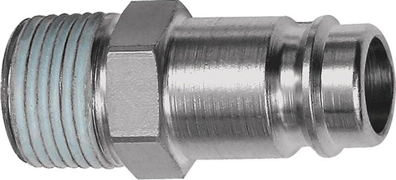 Nippel, nw 10, Stahl gehärtet/vern., r 1/2 ag ptfe beschichtet - Riegler