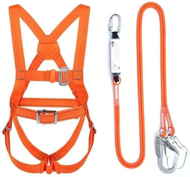 Sicherheitsgurt-Set, Auffanggurt, Heuhil Ganzkörpergurt, Auffanggurt, Auffanggurt für Luftarbeiten (große 3-m-Schnalle)