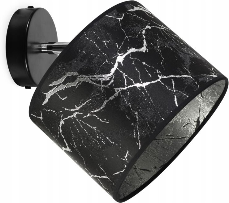 Hängende Deckenlampe, Wandleuchte, Lampenschirm, silbernes Muster