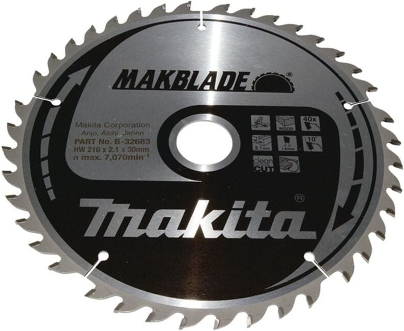 Sägeblatt makblade 216x30x40Z - Makita