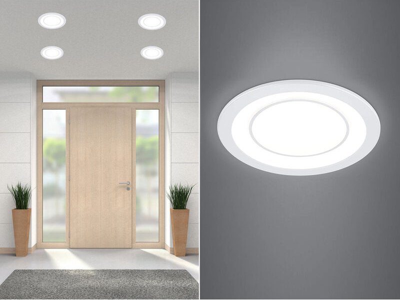 Runder led Deckeneinbaustrahler core in Weiß matt ø 14,8cm