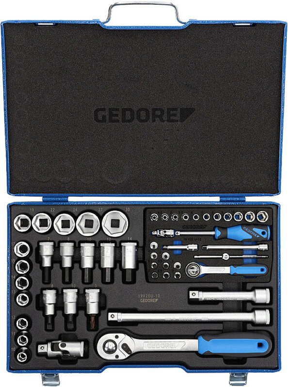 Steckschlüssel-Satz 1/4+1/2 50-tlg. 4-30 mm - Gedore