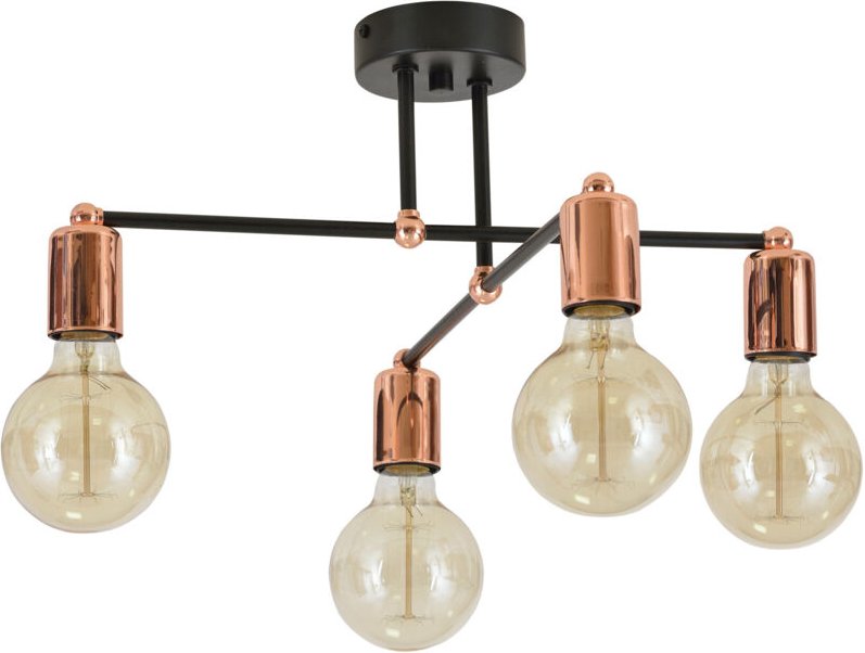 Moderne Loft Edison Pendelleuchte Kupfer Chrom