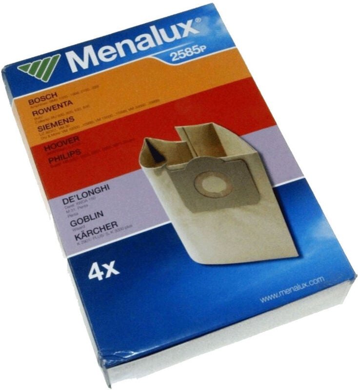 Electrolux - Ersatzteil - Original 2585-Taschen x 4 - - rowenta, fakir, gisowatt