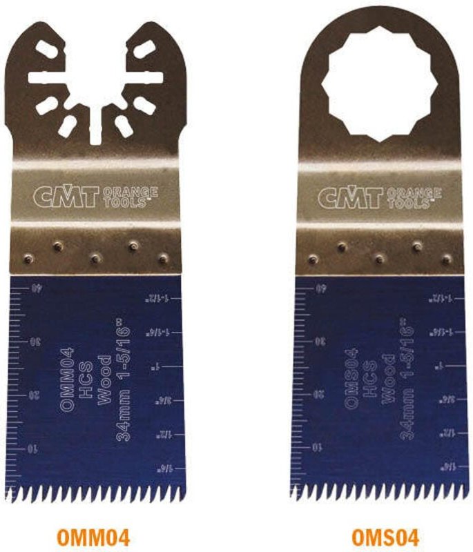 OMM04-X5 5 HCS-Holzschneideblätter 34 x 40 mm 14 TPI-U