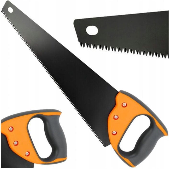 HANDSÄGE FÜR HOLZ PVC Äste Gehärteter Stahl Ergonomischer Griff 450mm