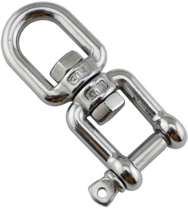 Gancho de techo resistente para columpio, de acero inoxidable, capacidad de 350 kg, rotación de 360°, giratorio con roda...