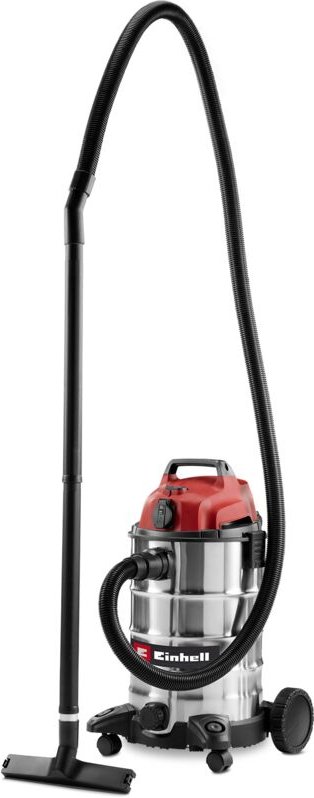 Einhell Nass-Trockensauger TC-VC 3055 SA (900 Watt, 190 mbar, Automatiksteckdose, 30 L Edelstahlbehälter, Räder & Rollen...