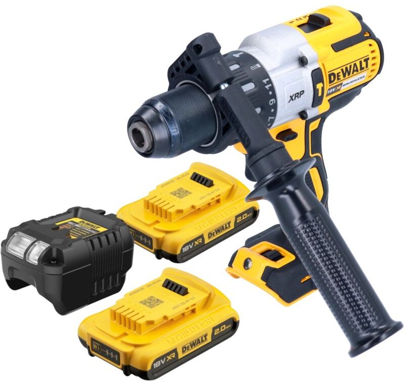 Dcd 996 D2 Akku Schlagbohrschrauber 18V 95Nm Brushless + 2x Akku 2,0 Ah + Ladegerät - Dewalt
