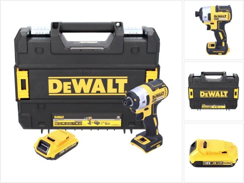 Dcf 887 nt Akku Schlagschrauber 18 v 205 Nm 1/4' Brushless + 1x Akku 2,0 Ah + tstak - ohne Ladegerät - Dewalt