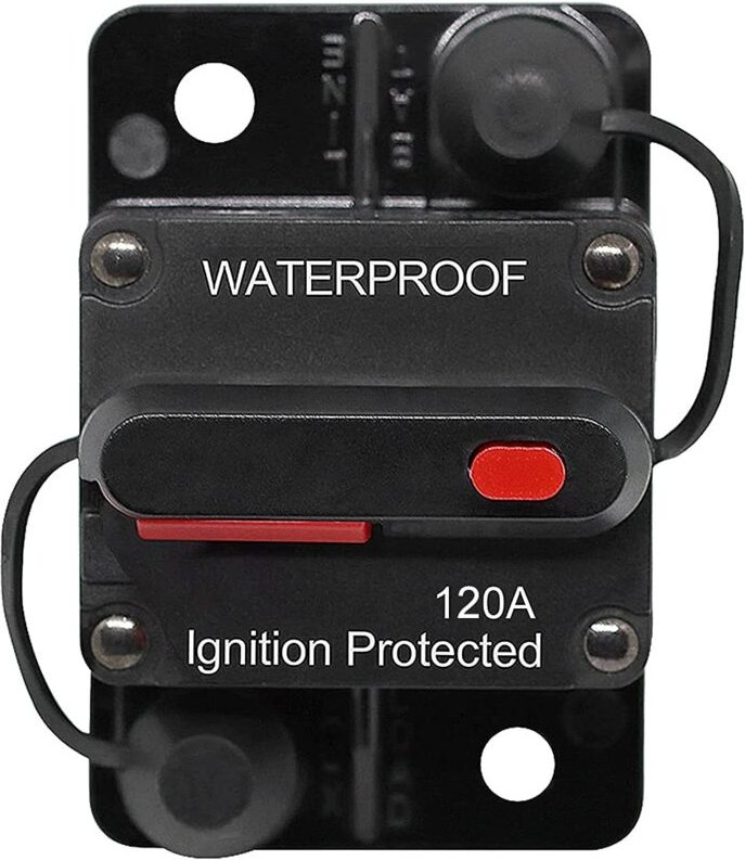 Lntyq Auto-Leistungsschalter 30 A – 150 A, DC 12 V – 48 V, wasserdichter Leistungsschalter mit manueller Rückstellung fü...