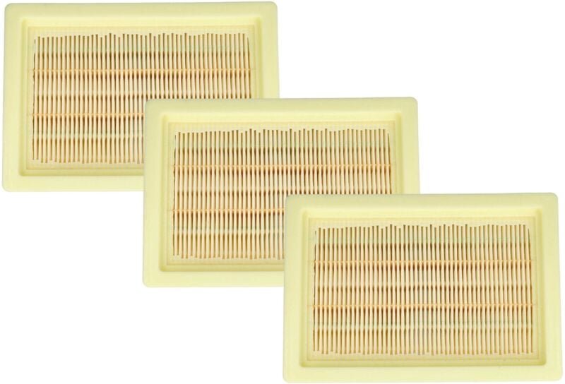 Filterset 3x Staubsaugerfilter kompatibel mit Metabo as 18 l pc Staubsauger - hepa Filter Allergiefilter - Vhbw