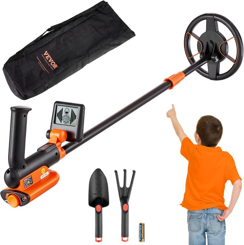 Thumbnail - VEVOR Metalldetektor Kit für Kinder Multifunktionaler Profi-Detektor mit 2 Modi Metallsuchgerät wasserdichte 15,2cm Spul...