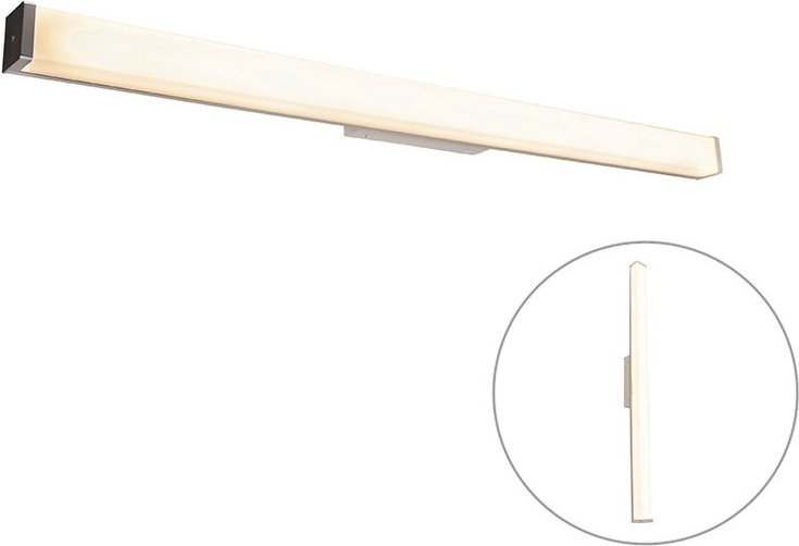 Moderne Badezimmer Wandleuchte Stahl 92 cm IP44 - Cascada