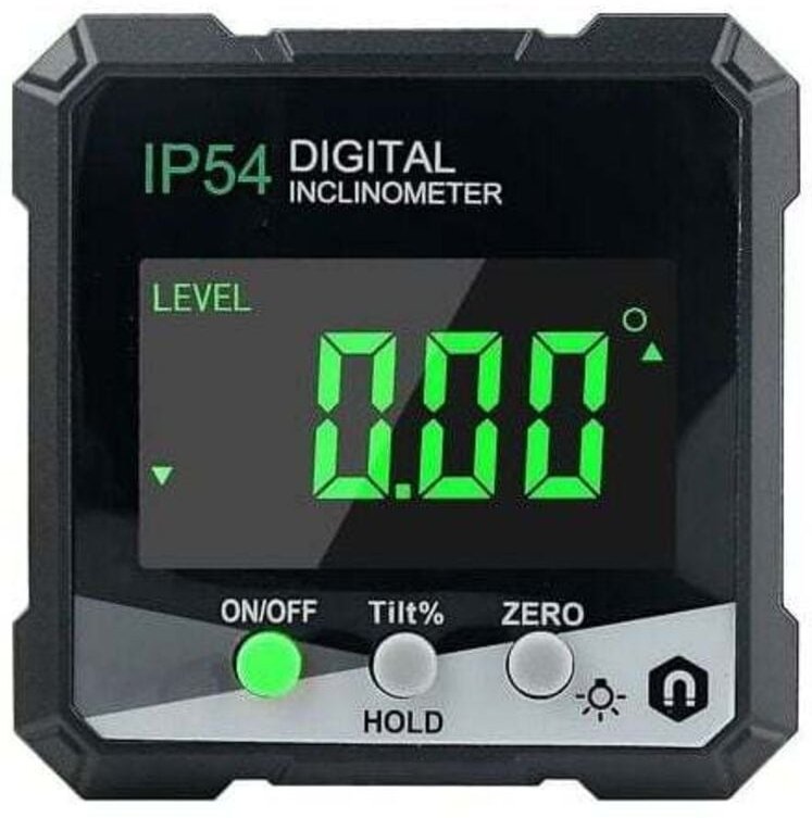 Digitaler Winkelmesser, LCD-Display, Winkelmesser/Wasserwaage, Neigungsmesser mit Magnet, digitale Winkelmessung