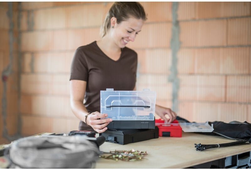 L-boxx Koffer Mini B260xT156xH63 mm Deckel transparent