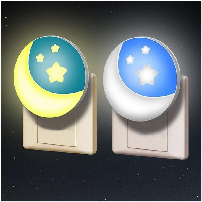 Thumbnail - Steckdosen Nachtlicht Kinder Dämmerungssensor LED Wandlampe Kinderzimmer Schlummerleuchten Baby Neugeborene Stillen Zube...