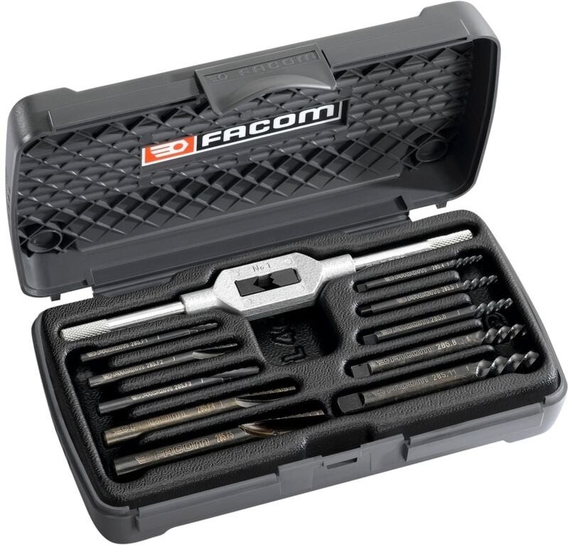 Satz Bolzenausdreher Facom 3-18 mm + Bohrer - 285.JS10