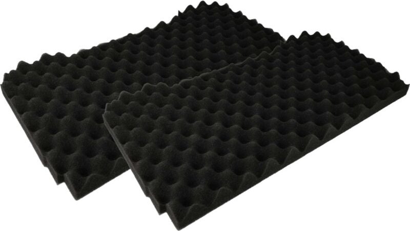 2x Deckelpolster kompatibel mit Festool Systainer³ l, sys midi 3 tl Werkzeugkoffer - Genoppt, Schaumstoff, Selbstklebend...