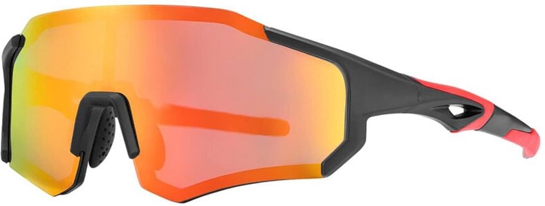 Polarisierte Radbrille mit UV 400 Filter, rot