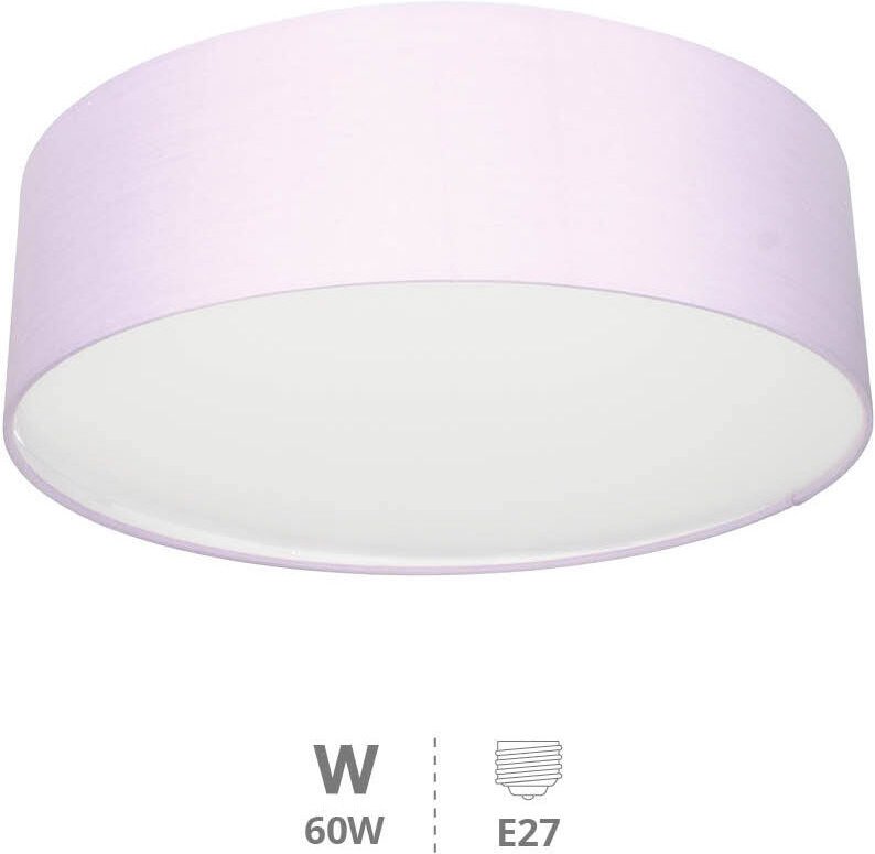 Gemena Stoff-Deckenlampe 2xE27 lila