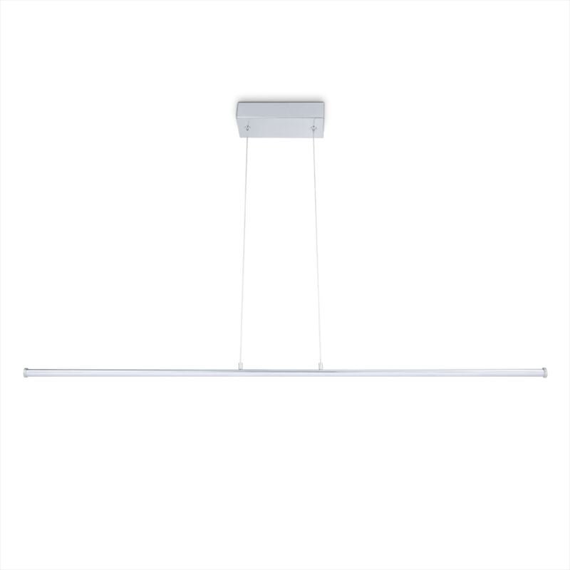 Led Pendellampe Deko Wohnzimmer Lampe Esstisch Pendelleuchte Büro Zeitlos Modern Typ 4, Chrome - Weiß - Paco Home