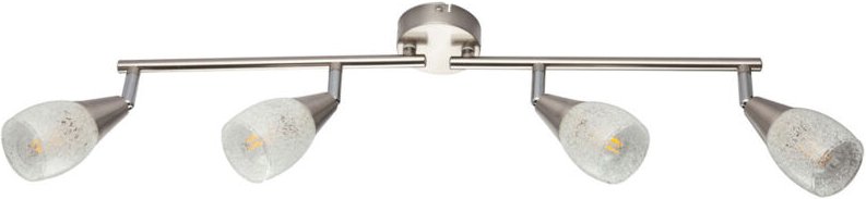 Decken Lampe Gäste Zimmer Glas Kristall Licht Schiene Spot Leuchte verstellbar