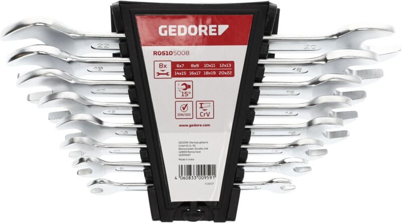 R05105008 Doppelmaulschlüssel Satz SW6-22 mm 8-teilig