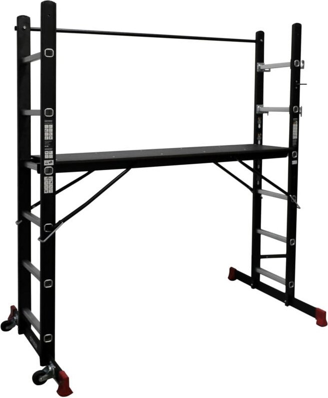 Gerüst-Arbeitsbühne 2x 6, bis 150 kg belastbar, din en 131, Mehrzweckleiter, Arbeitsbühne, Arbeitsgerüst, Treppengerüst,...