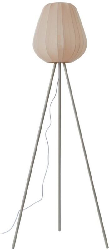 Thumbnail - Tripod Stehlampe 'Helin' aus Textil für Wohnzimmer & Esszimmer von Lindby