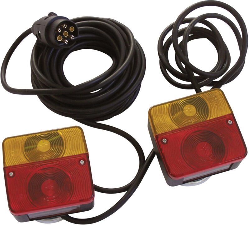 HP Autozubehör Anhänger-Beleuchtungsset 7-polig Blinker, Bremslicht, Markierungsleuchte hinten 12 V