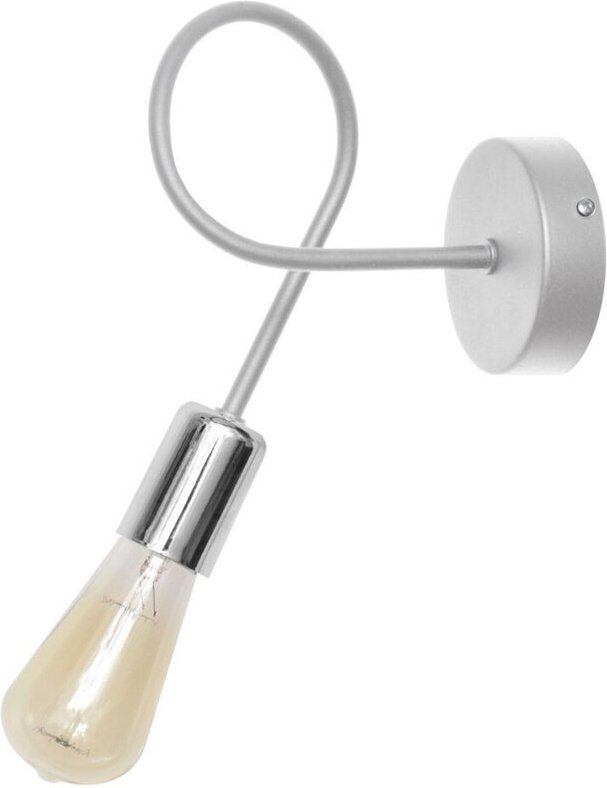 Oxford Wandleuchte Weiß, Chrom 25cm - Helam