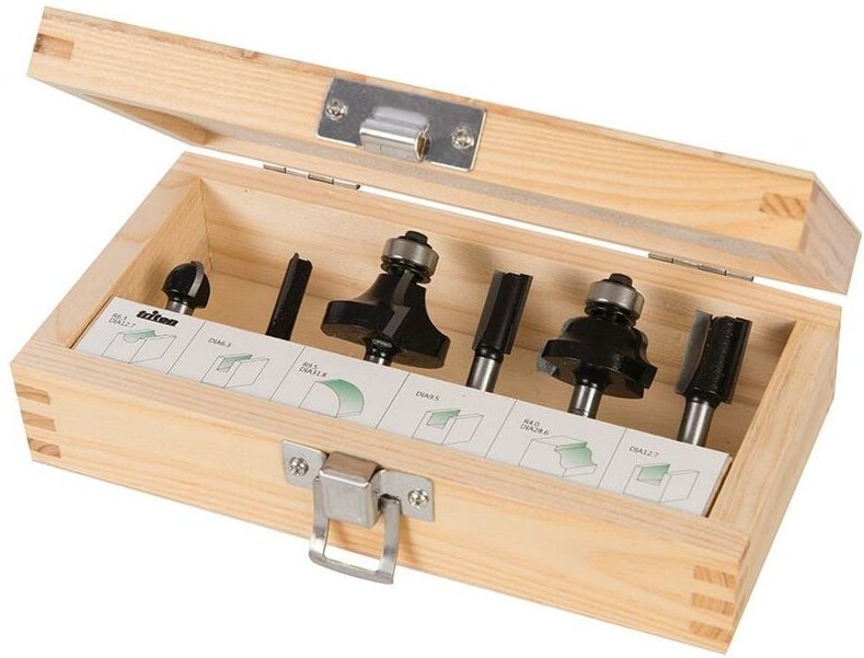 Einsteigerpaket 1/2-Zoll-Fräser, 6-tlg. Satz 6-tlg.