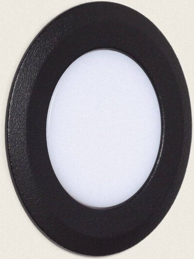 LED Einbauleuchte Außen 2W Rushe Schwarz