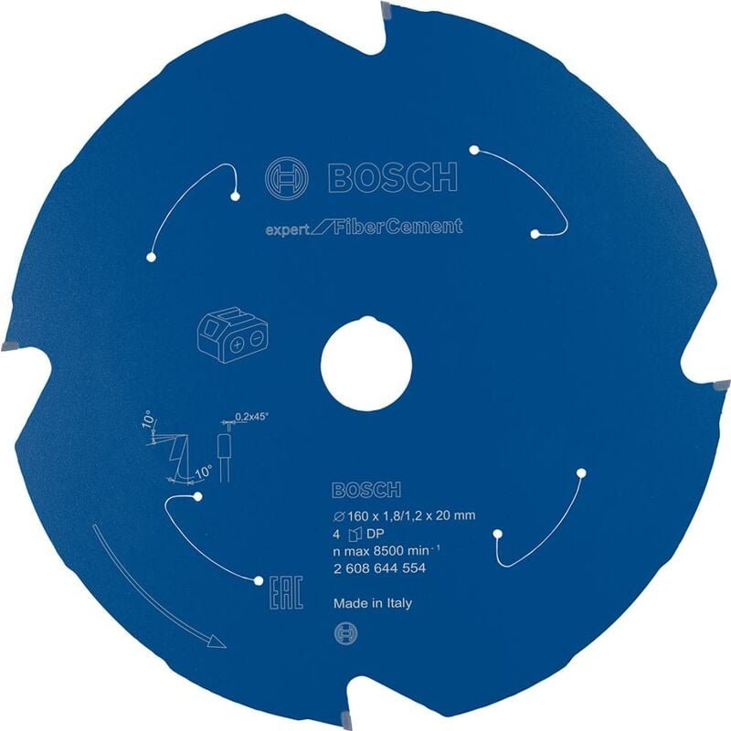 Kreissägeblatt f Fiber Ce 160x1.8/1.2x20 Z4 - Bosch