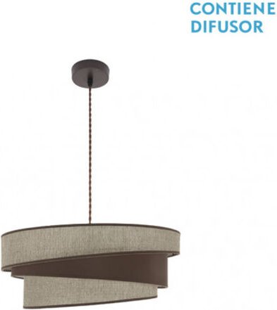 Hara Pendelleuchte 2xe27 braun/braun regx50x50 cm