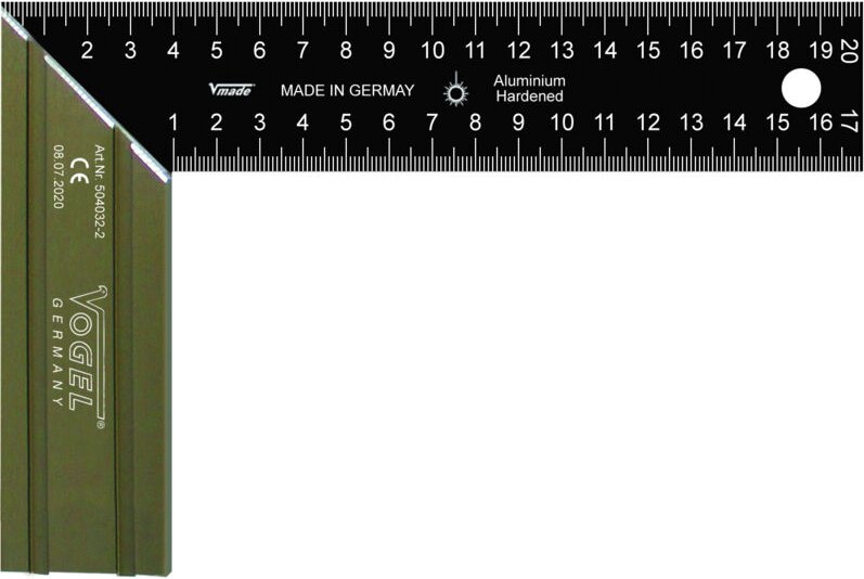 Germany Winkel gehärtete Aluklinge Schreinerwinkel 45° Gehrungsschnitt - Vogel