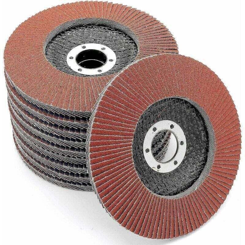 Scheibenfächer │ Braun │ Ø 125 mm │ Körnung 120 │ Standard │ Schleifscheiben │ Lamellenscheiben (10 Stück)