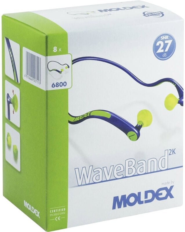 Bügelgehörschutz WaveBand 2K, Stöpsel austauschbar en 352-2 SNR=27 dB - Moldex