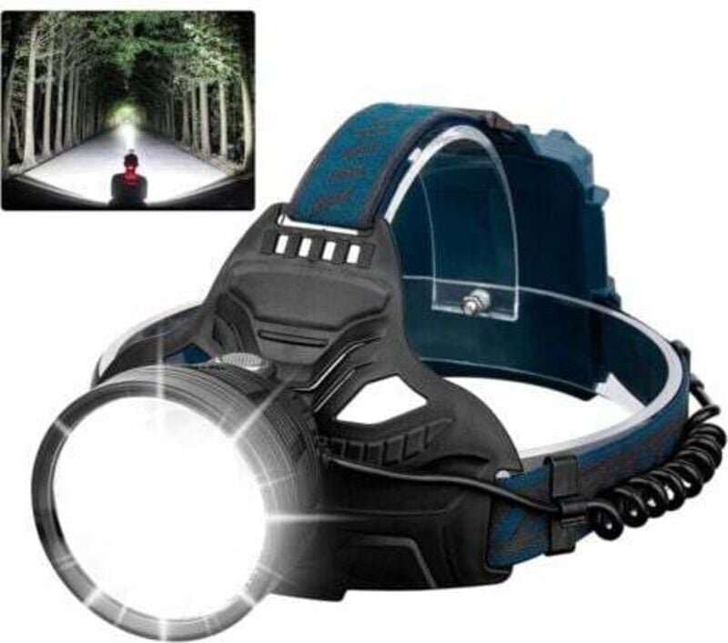 Thumbnail - Stirnlampe, wiederaufladbar, LED-Stirnlampe für Erwachsene, wiederaufladbare USB-Stirnlampe für Camping, Laufen, Jagd - ...