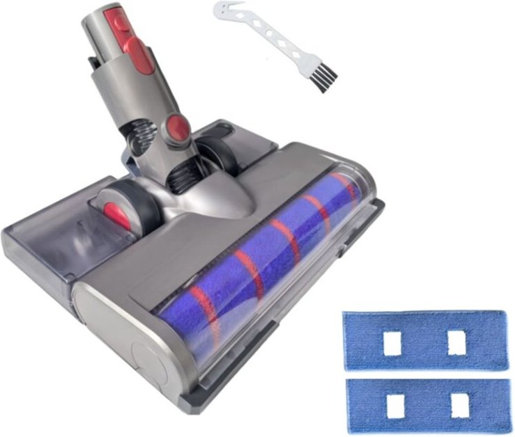 Für V15 V11 V10 V8 V7 Staubsaugeraufsatz, weicher Rollenbürstenkopf mit Stauberkennungslicht, Wassertank, Wischpads