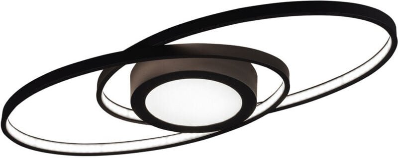 Thumbnail - LED Design Decken Lampe anthrazit Switch Dimmer Wohn Zimmer Ring Design Leuchte Reality R62991142